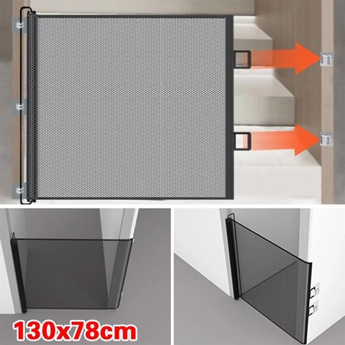 Retractable pet dog gate - retractable,