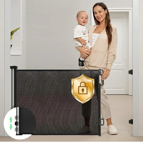 Retractable stair gate for - retractable,