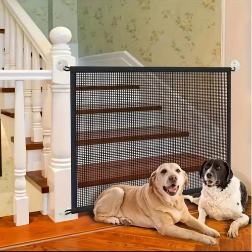 Retractable pet dog gate - dog,