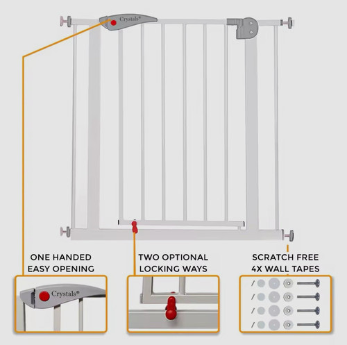 Baby safety gate - baby, dog