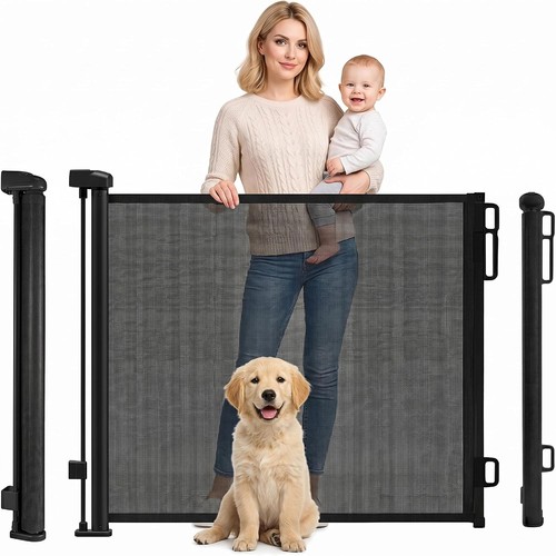Retractable stair gate - stair,