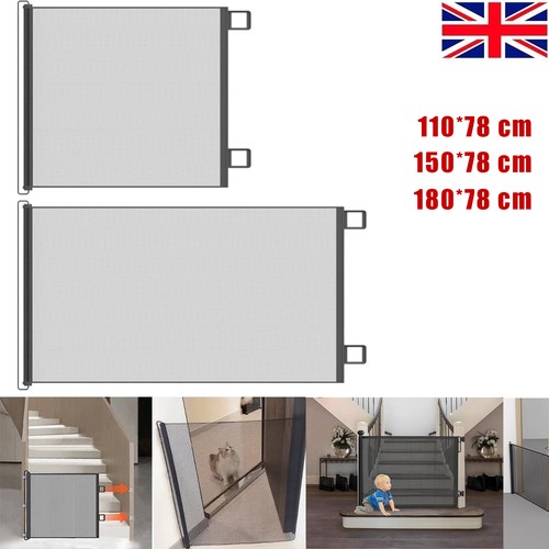 Retractable pet dog gate - retractable,