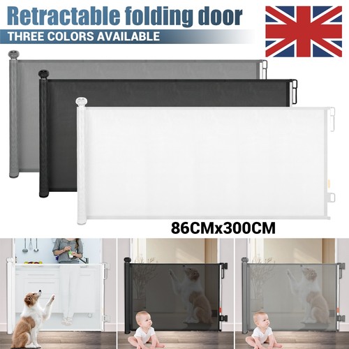 Retractable pet dog gate - retractable,