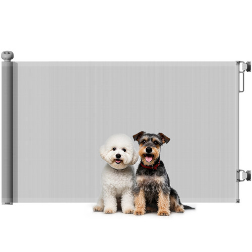 Pawhut retractable stair gate - retractable,