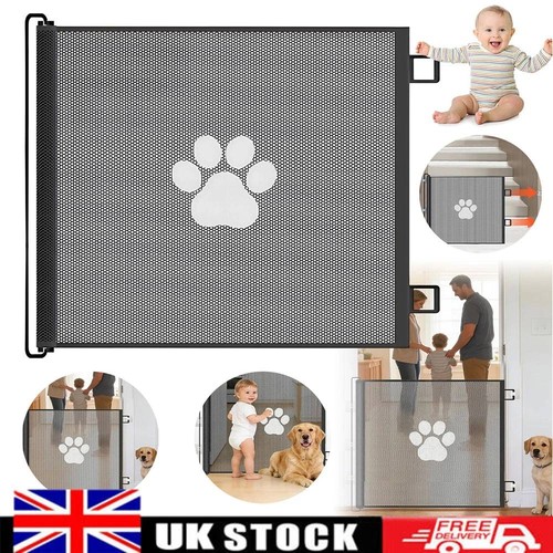 Retractable pet dog gate - retractable,